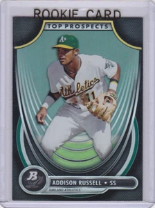 Addison Russell ROOKIE CARD Bowman Platinum A's TOP PROSPECTS RC Chicago Cubs!! - Picture 1 of 2