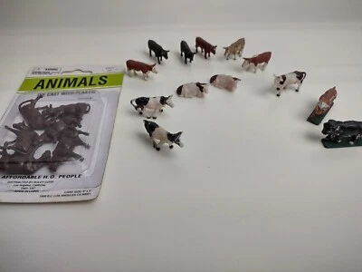 HO scale Train lot Boley Animals Cow Figures SEALED plus bonus cows!! 1/87 (A1B) - Image 1 of 4