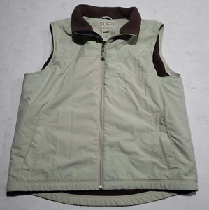 L.L. Bean Hunting Vest Fleece Lined Nylon Shell XL-Tall Beige Golf Fishing LL - Picture 1 of 7