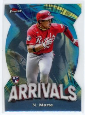 2024 Topps Finest Arrivals Noelvi Marte RC Cincinnati Reds #A-10 - Image 1 of 2