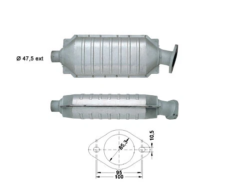 CATALIZZATORE PER VOLVO S40 1.6i 16V 1587 cc 77 Kw/105 cv B4164S >| Ch N�205865 - Imagen 1 de 1