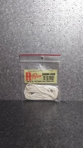 Vintage Resco #100 weiß Nylon Show Blei Spielzeug Rasse USA neu NOS Detroit Tecla CO - Bild 1 von 4