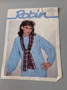 Maglione donna vintage Robin modello maglia Thermospun 13263 (KPF) - Foto 1 di 4