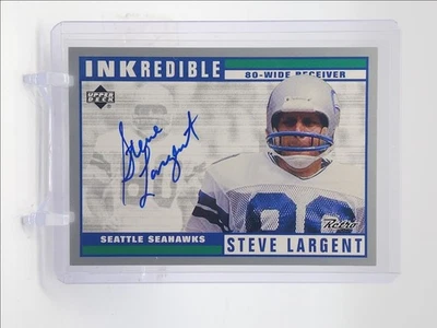 STEVE LARGENT 1999 UPPER DECK RETRO INKREDIBLE AUTOGRAPH #SL A AUTO Q3562 - Image 1 of 2