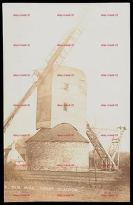 GRAN CLACTON Essex Old Mill Windmill Foto Real Postal - Imagen 1 de 2