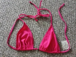 New Ladies Florence & Fred Skimpy Bikini Top Cerise Pink Size 16b/c - Picture 1 of 3