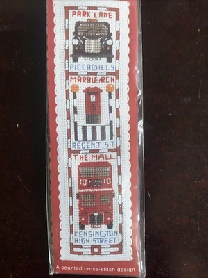 Streets of London Bookmark Cross Stitch Kit Textile Heritage Society NIP - Image 1 of 4