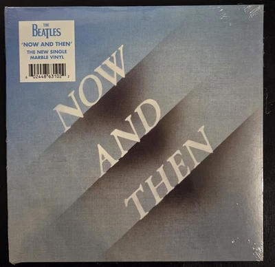 THE BEATLES LIMITED EDITION NOW AND THEN - 7" SINGLE 45 RPM MARBLE VINYL SEALED  - Image 1 of 2