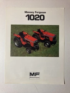 Massey-Ferguson 1020 Kompakttraktoren Einzelblatt Verkaufsprospekt - Bild 1 von 2