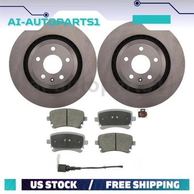 Rotores de freno trasero + Kit pastillas de freno para Audi A6 Quattro 2005 2006 2007 2008 2009 Foto 1 de 4