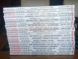 1999 PC Magazine Complete Year 22 Issues - Picture 1 of 21