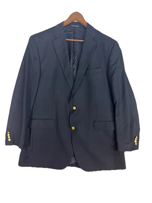 Blazer VINEYARD VINES Hombres 44L Lana Abrigo Deportivo Azul Marino Dorado Metal Logo Botones Peppy Foto 1 de 4