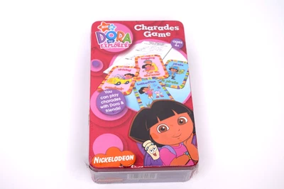Nick Jr. Dora the Explorer Charades Game in Metal Box - Image 1 of 4