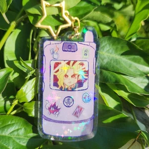 ☆Yu-Gi-Oh! Portachiavi Telefono Retrò Yami Holo Stagione 0 ver 2 Yugioh Anime Fan Charm - Foto 1 di 2