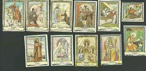 11 carte sacre antiquariato de Santos santino immagine pieuses estampa - Foto 1 di 1