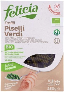FELICIA FUSILLI PASTA CON FARINA DI PISELLI VERDI BIO SENZA GLUTINE VEGANA - Picture 1 of 7