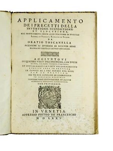 Applicamento dei precetti della inventione, dispositione, et locutione, che pro - Foto 1 di 2