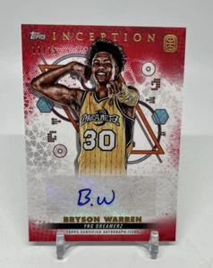 2022-23 Topps Inception OTE Bryson Warren Auto Red /75 #IA-BW2 - Picture 1 of 2