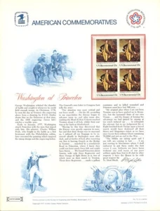 #73 13c Washington at Princeton #1704 USPS Commemorative Stamp Panel - Bild 1 von 1