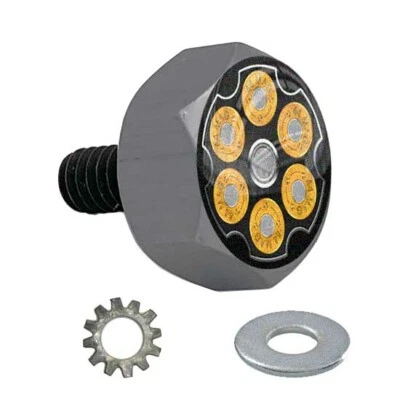 Gris Gunmetal - Perno de asiento hexagonal de aluminio Billet para pistola Harley Bullet Revólver Mag Foto 1 de 4