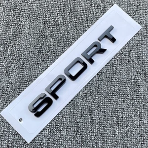 1X Gloss Black Sport Tailgate Emblem Badge Replaces For Land Rover Fender Rear - Picture 1 of 3