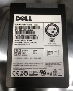 Samsung PM863 3.84TB DELL SSD 2.5" SATA 6Gbps MZ-7LM3T8A MZ7LM3T8HCJM-000D3 - Imagen 1 de 1