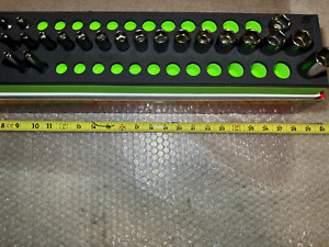 Snap-On 21-Piece Metric 3/8" Drive Green Foam Socket Set NEW