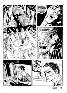 FRANCO SAUDELLI - Tavola originale Dylan Dog n. 240 " Ucronia " p. 52 - Bild 1 von 1