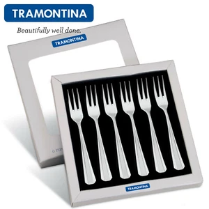 TRAMONTINA® 6 piezas Set Tenedores Pastel Postre Fruta Pequeño Tenedor OPERA 66911030 - Imagen 1 de 6