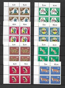 BERLIN  -  MNH -  - LOT OF  BLOCKS OF 4  MNH STAMPS - 5 IMAGES