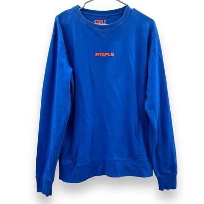 Staple Pigeon Blue Long Sleeve Crewneck Pullover Sweater Size M - Image 1 of 4