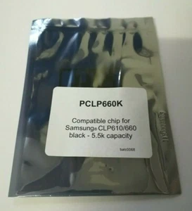 Schwarz Toner Reset Chip für Samsung CLP-C660 CLP-610 CLP-660 Drucker - Bild 1 von 2