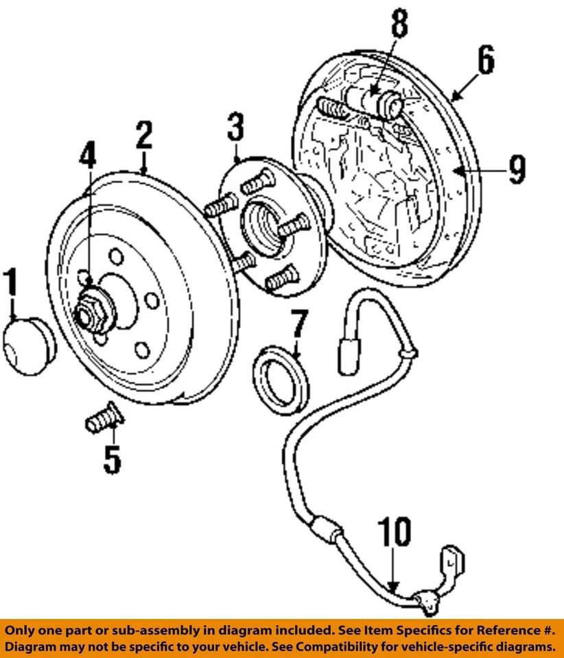 Componentes de freno CHRYSLER OEM 01-05 PT Cruiser - cilindro de rueda 5018211AA Foto 1 de 1
