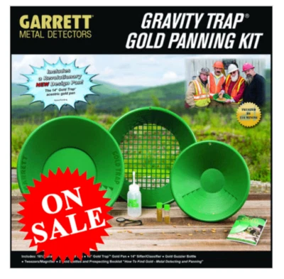 New Garrett Metal Detector Gold Panning Kit 1651310 Great for Detecting