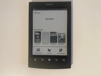 Sony PRS-T2 2GB, WLAN, (6 Zoll) - Schwarz Digital Book Reader Ebook Reader - Bild 1 von 3
