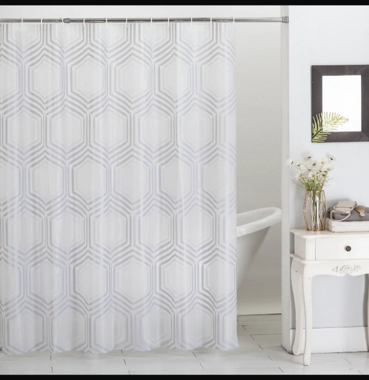 Shower Curtain PEVA Vinyl Printed 70x72, Modern Colorful Styles FREE SHIPPING - Image 1 of 1