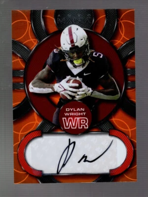 2022 Wild Card Auto Mania Auto Orange #AM-C3 TCU Athletics Dylan Wright - Image 1 of 2