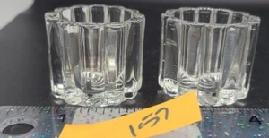 DE COLECCIÓN 2 BODEGA DE SAL ABIERTA ACANALADA IMPERIAL HEISEY SIN TAPAS NI CUCHARAS - Imagen 1 de 3