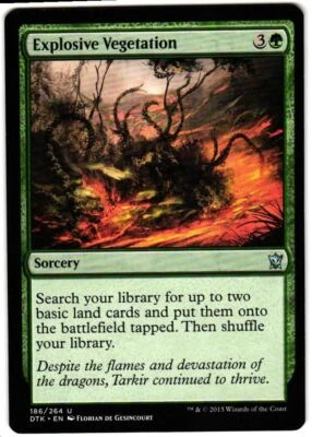 2015 Dragons of Tarkir Explosive Vegetation Expansion/Uncommon #186 - Image 1 of 2