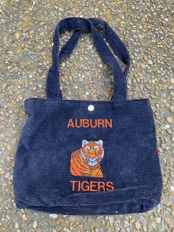 Vintage Auburn Tigers MCA Embroidered Tote Bag Cover