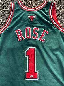 Derrick Rose Signed Autographed Chicago Bulls M&N Authentic Jersey Psa/Dna Coa
