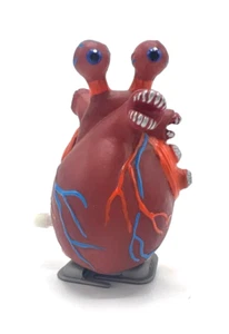 Vintage Anatomical HEART Organ Monster Wind Up Toy Figure, Medical Doctor - Picture 1 of 7