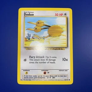 Doduo 48/102 4th Print Base Set Vintage Pokemon Card (1999-2000) Copyright EX-NM - Picture 1 of 8