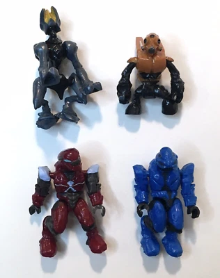 Lote de 4 Mini Figuras Halo Mega Bloques Surtidas Nombres Desconocidos Foto 1 de 3