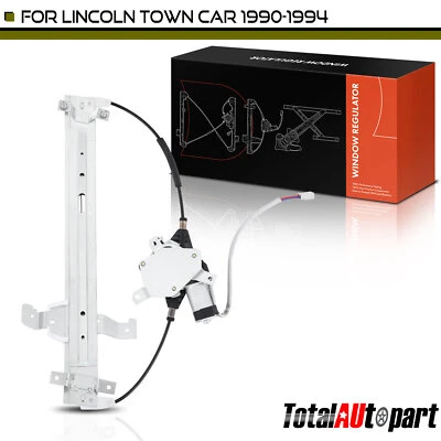 Regulador de ventana con motor delantero izquierdo lado del conductor para Lincoln Town Car 1990-1994 Foto 1 de 4