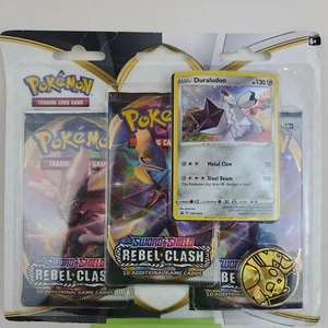 Pokemon TCG Sword and Shield Rebel Clash Booster Pack - 3 Pieces - Picture 1 of 4