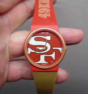 Men's Vintage SAN FRANCISCO 49ERS Watch by GAME TIME - New Battery - Works Great - Picture 1 of 6