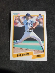 1990 Fleer #113 Rick Luecken Kansas City Royals Baseball Card - Picture 1 of 2