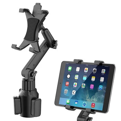 Premium Car Cup Holder Phone Stand Car Mount For 4.7-10.9" iPad Tablet iPhone - Image 1 of 4