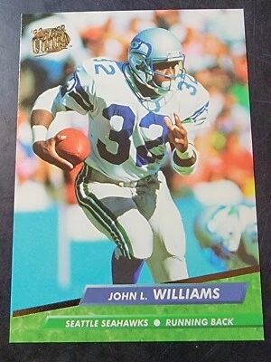 1992 Fleer Ultra Football #383 John L. Williams  - Image 1 of 2